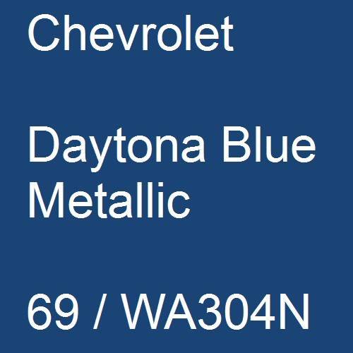 Chevrolet, Daytona Blue Metallic, 69 / WA304N.